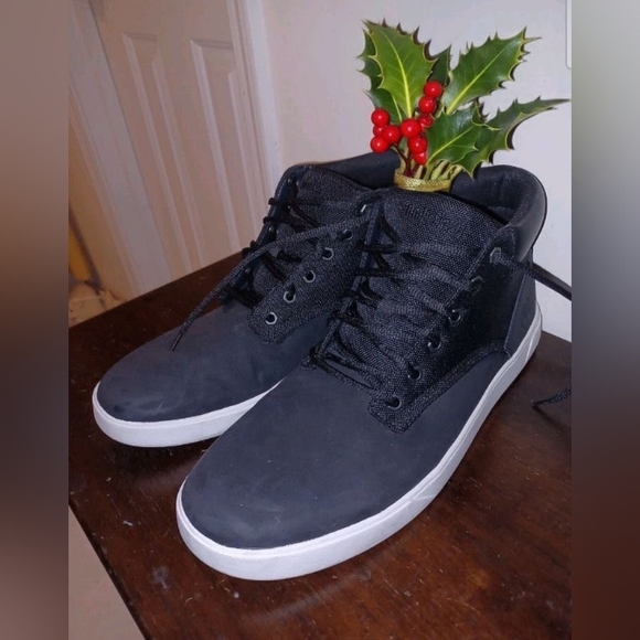 Timberland Other - TIMBERLAND Black Leather / Fabric Chukka Boots, 13